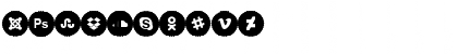 Icons Social Media 9 Regular Font