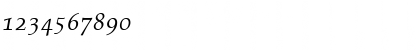 PalatinoOldStyleFigures RomanItalic Font