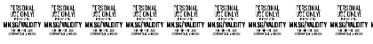 Validity Script PERSONAL USE Regular Font Validity Script PERSONAL USE Regular Font