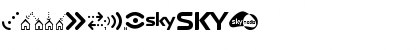 Sky TV Channel Logos Regular Font