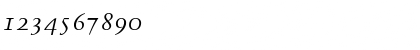 TrumpMediaevalOldStyleFigures RomanItalic Font