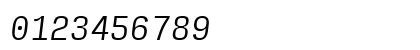 Input Mono Narrow Light Italic