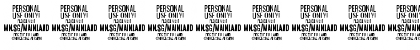 Mainland PERSONAL Thin Font Mainland PERSONAL Thin Font