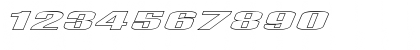 FZ BASIC 9 HOLLOW ITALIC Normal Font