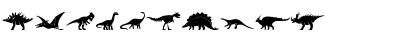 Dinosaur Icons Regular Font