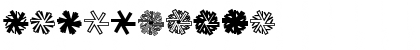MiniPics-Snowflakes Roman Font