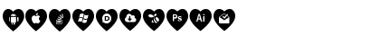 love social media Regular Font love social media Regular Font