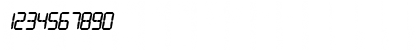 Digital Readout Thick Regular Font