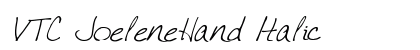 VTC JoeleneHand Italic Preview
