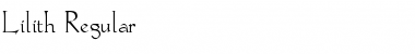 Lilith Regular Font Lilith Regular Font