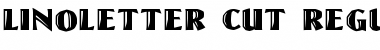 LinoLetter Cut Font