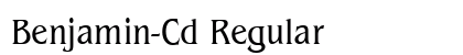Benjamin-Cd Regular Font Benjamin-Cd Regular Font Preview