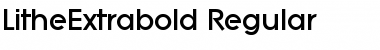 LitheExtrabold Regular Font