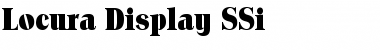 Locura Display SSi Regular Font Locura Display SSi Regular Font