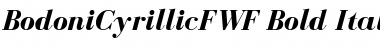 BodoniCyrillicFWF Bold Italic Font
