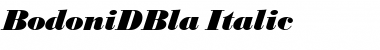 BodoniDBla Italic Font