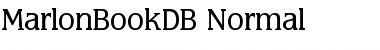 MarlonBookDB Normal Font