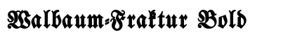 Walbaum-Fraktur Bold preview