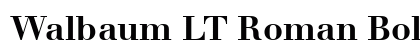 Walbaum LT Roman Bold preview