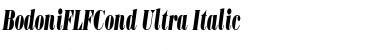 BodoniFLFCond-Ultra UltraItalic Font