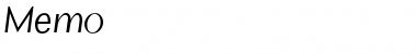 Memo Regular Font