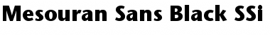 Mesouran Sans Black SSi Font