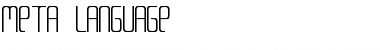 Meta Language Font