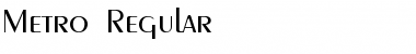 Download Metro Font