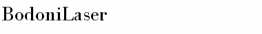 BodoniLaser Font