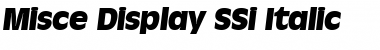 Download Misce Display SSi Font Download Misce Display SSi Font