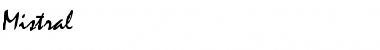Mistral Regular Font Mistral Regular Font
