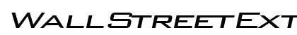 WallStreetExtended Italic preview