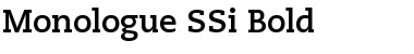 Monologue SSi Font