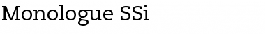 Monologue SSi Font