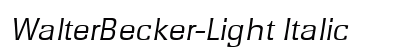 WalterBecker-Light Italic preview