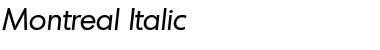 Montreal Italic Font Montreal Italic Font
