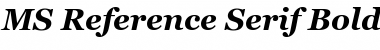 MS Reference Serif Bold Italic Font