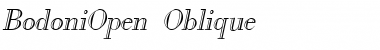 BodoniOpen Oblique Font