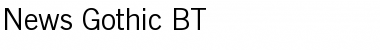 NewsGoth BT Roman Font