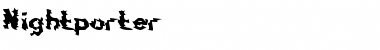 Download Nightporter Font Download Nightporter Font