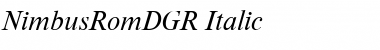 NimbusRomDGR Italic Font