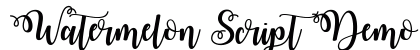 Watermelon Script Demo Regular