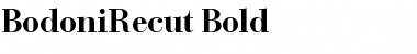 BodoniRecut Bold Font