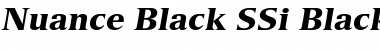 Nuance Black SSi Black Italic Font