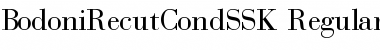 BodoniRecutCondSSK Regular Font