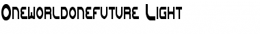 Oneworldonefuture Font