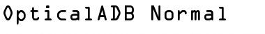 OpticalADB Normal Font