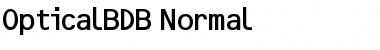 OpticalBDB Normal Font