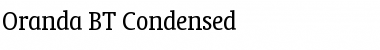 Oranda Cn BT Condensed Font