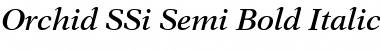 Orchid SSi Semi Bold Italic Font
